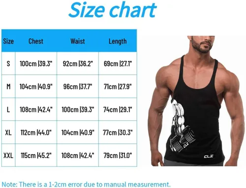 Vista 5 de Camiseta sin mangas para hombre, con espalda en Y, para entrenamiento, muscular, fitness, culturismo