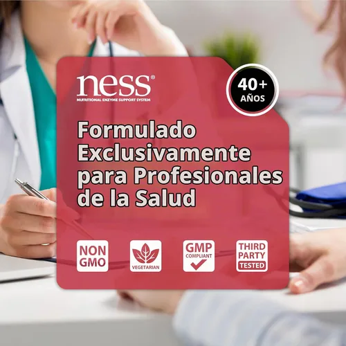 Vista 4 de Ness Enzymes - Amilasa #3 90 cápsulas vegetales