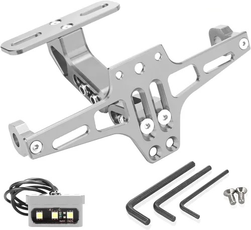 Vista 10 de LKV - Marco universal para placa de matrícula de motocicleta con luz LED