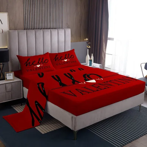 Vista 11 de Erosebridal Juego de sábanas de rosas tamaño individual, color azul, diseño romántico para mujeres, niñas, esposa, pareja, día de San Valentín