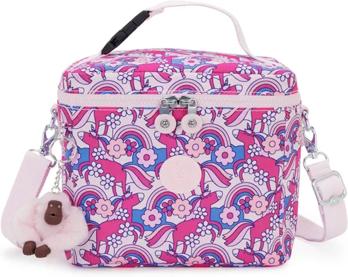 Vista 11 de Kipling Graham - Bolsa de almuerzo para mujer, reutilizable, resistente al agua, con aislamiento de nailon Tonal azul real