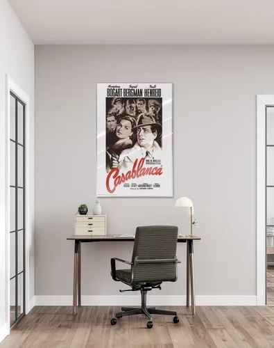 Vista 6 de Casablanca - Póster de película (estilo regular - blanco) (tamaño: 24 x 36 pulgadas) (póster laminado)