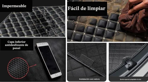 Vista 6 de ZYCHUANGYING Alfombrilla para Maletero de Coche Compatible con Porsche MacanElectric 2024 2025 Alfombrilla de Carga Ajuste a Medida para Todo Clima