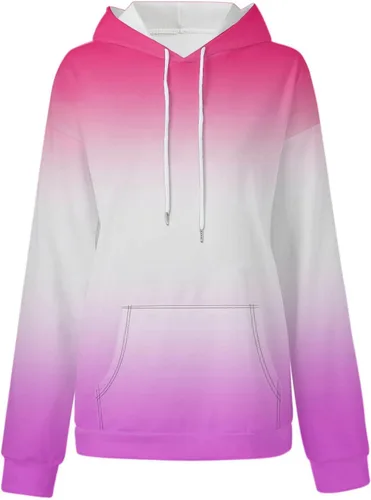 Vista 3 de Stessotudo Sudadera casual con capucha para mujer, de manga larga, de gran tamaño, con cordón, bolsillo de canguro, a la moda