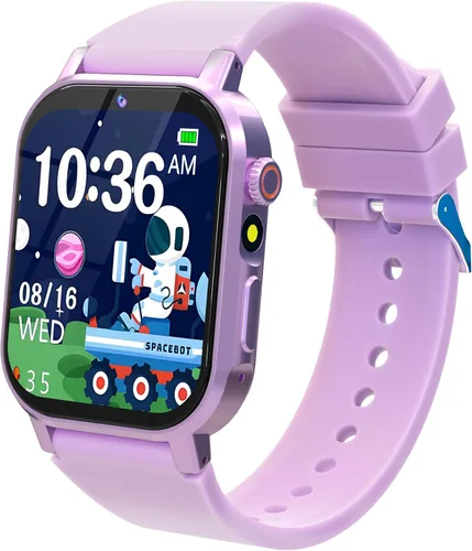Vista 9 de Reloj Inteligente para Niños Varones, Reloj Inteligente de Juegos para Niños con 32 Juegos Pantalla Táctil HD Cámara de Video Reproductor de Música