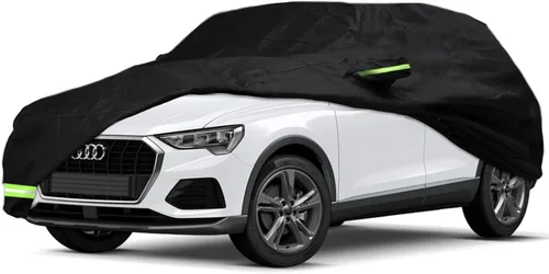 Vista 11 de YIXIN Funda impermeable para automóvil Audi A3/S3 2013-2026, ajuste personalizado, correa 100% impermeable a prueba de viento y bandas de cremallera