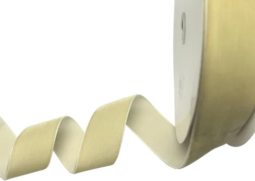 Vista 94 de Chenkou Craft Cinta de Terciopelo Beige 25 Yardas 1/4" Lotes a Granel (Beige, 1/4"(6mm))