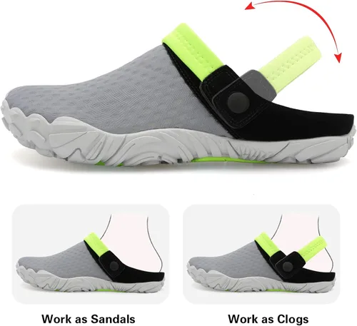 Vista 3 de Besroad Sandalias de senderismo al aire libre, zapatos de agua deportivos, zapatillas de deporte de moda, zuecos clásicos para mujeres y hombres