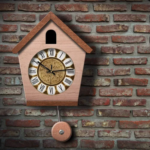 Vista 3 de Gejoy Kit de reemplazo de mecanismo de reloj de péndulo, mecanismo de movimiento de agujas de cuarzo de eje largo para bricolaje