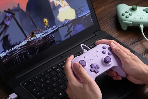 Vista 5 de 8BitDo Ultimate 2C Wired Controller for Windows PC and Android, with 1000Hz Polling Rate, Hall Effect Joysticks and Hall Triggers, and Remappable