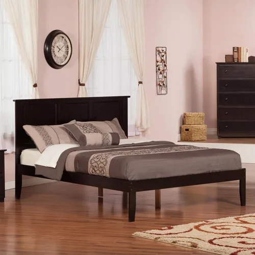 Vista 9 de Atlantic Furniture AR8621001 Madison - Cama de plataforma con tabla de pie abierto, tamaño individual, color espresso