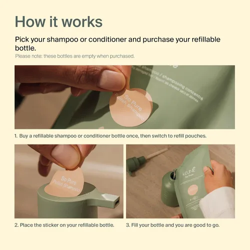 Vista 8 de KEUNE So Pure Clarify - Recambio de champú, fórmula de limpieza profunda y desintoxicante con granada para cabello graso, sin sulfato, 13.5 onzas