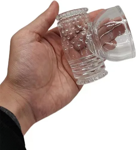 Vista 5 de GURECOD Accesorio de masajeador y accesorio de masaje, cubierta de cabeza de silicona transparente para masajeador
