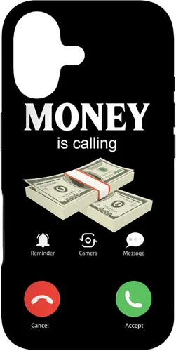 Vista 32 de Money Cash Coin Millionaire Trader Miner Stocks Invest Earn Case for iPhone 16