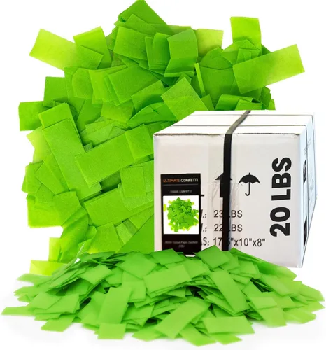Vista 30 de Ultimate Confetti, Confeti Biodegradable Azul Bebé - Confeti de Papel de Seda Rectangular Revoloteante para Uso en Cañones y Lanzadores – Confeti