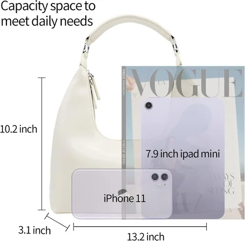 Vista 6 de PS PETITE SIMONE Bolsas pequeñas estilo hobo para mujer, mini monedero de moda, bolso de hombro pequeño para mujer, Lexie
