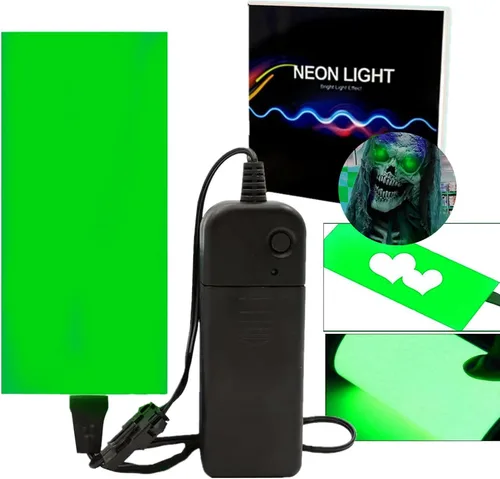 Vista 14 de Panel LED flexible, hoja de panel electroluminiscente EL cinta cortable suave para máscara de ojos, cosplay, decoración de fiesta, bricolaje