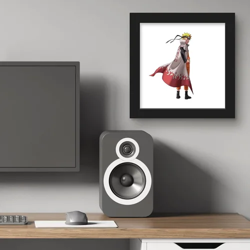 Vista 6 de Gallery Pops Naruto Shippuden - Naruto Uzumaki Sage Mode - Arte de pared, versión enmarcada negra, 12 x 12 pulgadas