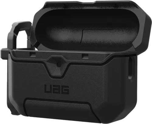 Vista 8 de UAG Scout - Funda para AirPods Pro 3 Gen 2025, con mosquetón, color negro Protección resistente, prueba de caídas de grado militar, cierre seguro
