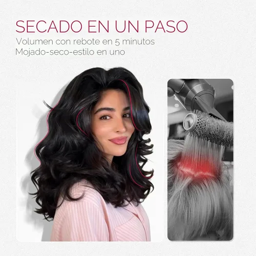 Vista 4 de TYMO 2.0 Cepillo Secador de Pelo - Cepillo de Soplado de Aire Caliente, Voluminizador de un Paso, Rizador de Barril de 2 Pulgadas Mejorado, Secado 3