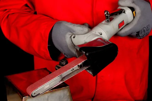 Vista 9 de 3M Lijadora de banda de archivos - Lijadora neumática de banda - Motor de 0.6 caballos de fuerza - 2200 RPM - Lijadora neumática - Para acabado