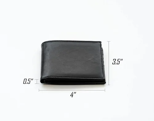 Vista 5 de Rico Industries Carteras grabadas con láser de los Green Bay Packers de la NFL, Negro, Billetera