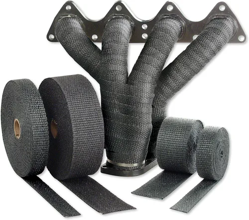 Vista 4 de Design Engineering - Cinta aislante para escape DEI 01010, rollo de 1" x 50' - color canela, Negro
