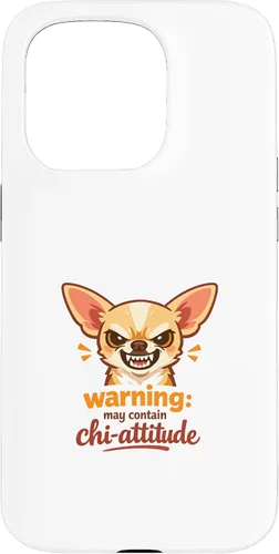 Vista 14 de Chihuahua Attitude Warning - Carcasa para iPhone XR