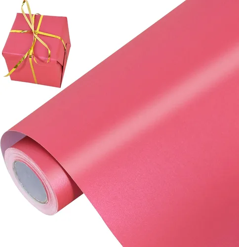Vista 8 de BEISHIDA Papel de regalo verde oscuro, papel de regalo de color sólido con brillo perlado, papel de regalo mate, papel de embalaje para bodas