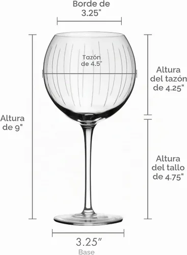 Vista 2 de Mikasa Cheers Balloon Goblet Copa de vino, 24.5 onzas, juego de 4, transparente