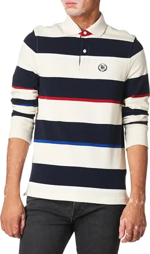 Vista 4 de Tommy Hilfiger Mens Long Sleeve Cotton Polo Shirt in Classic Fit