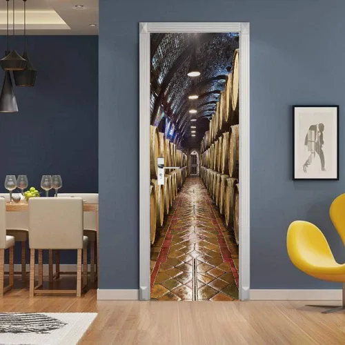 Vista 21 de Calcomanías 3D para puerta, murales para despegar y pegar, papel tapiz de caballo, calcomanías autoadhesivas extraíbles de PVC, impermeable, póster