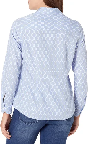 Vista 3 de Foxcroft Dianna sin hierro esencial Geo Print para mujer