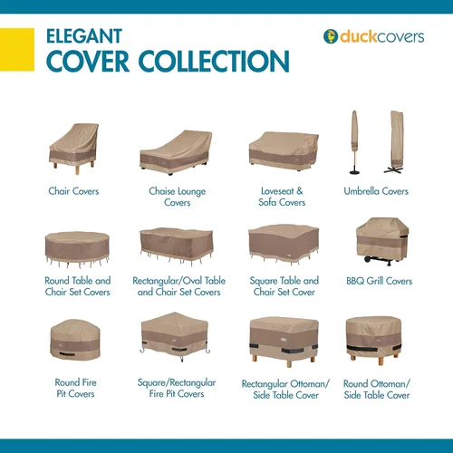 Vista 12 de Duck Covers Elegante cubierta rectangular impermeable para hoguera de 54 pulgadas