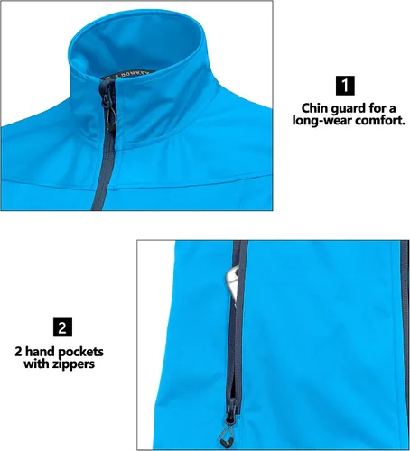 Vista 5 de Little Donkey Andy - Chaleco ligero de mujer a prueba de viento chaqueta sin mangas para correr caminar viajar