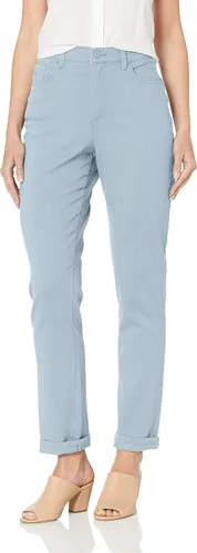 Vista 47 de Gloria Vanderbilt - Pantalones de mezclilla Amanda clásicos de tiro alto y pierna cónica petite para mujer Begonia Bloom