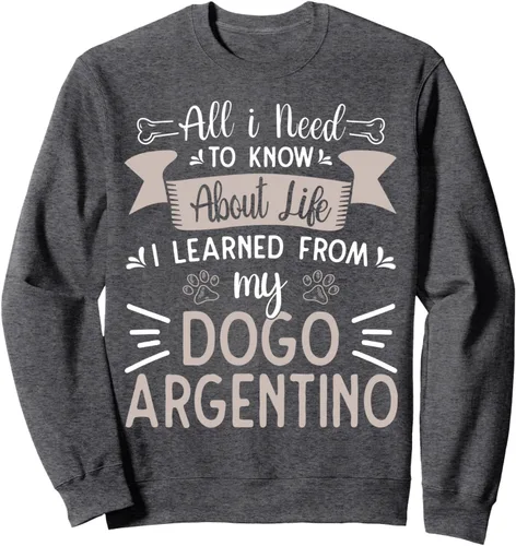 Vista 3 de Sudadera argentina Dogo Valentine Dog Lover Apparel Dogo Argentino, Negro