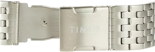 Vista 3 de Timex Pulsera de liberación rápida de acero inoxidable de 0.787 in, tono plateado con cierre desplegable