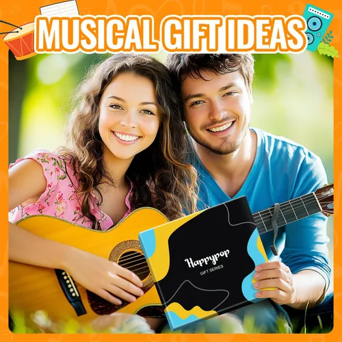 Vista 5 de HAPPYPOP Regalos de notas musicales para hombres, calcetines novedosos para piano de guitarra, regalos de batería para amantes de la música