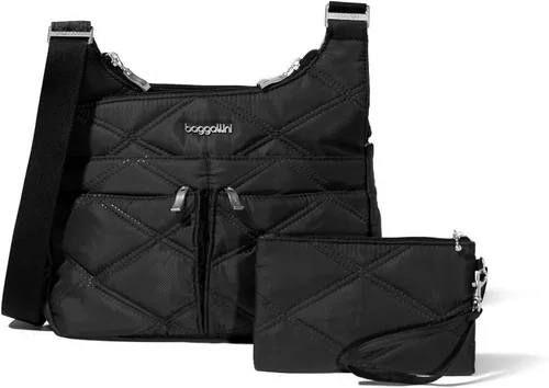 Vista 18 de Baggallini Crossbody Travel Bag 11x8.5 Lightweight Water-resistant Nylon Handbag Manzana