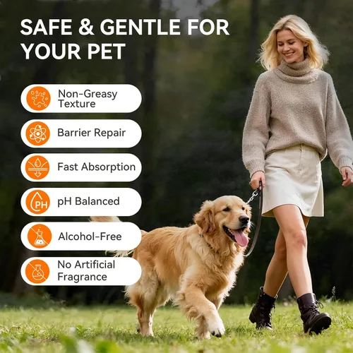 Vista 3 de PUAINTA Bálsamo para patas y nariz de perro seguro para lamer con bola enrollable sin ensuciar, tapa de seguridad, protector de absorción rápida