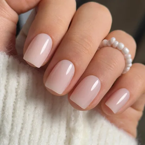 Vista 18 de CurvLife Uñas a presión de almendras medianas, color blanco lechoso A9 - Susurro de crema