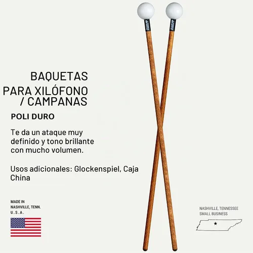 Vista 2 de Xylophone/Bell Kit Mallets — MADE IN U.S.A. Percussion