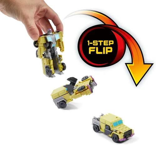 Vista 3 de Transformers Toys EarthSpark - Figura de acción de 1 paso, cambiador de giro de 4 pulgadas, juguetes robot para edades de 6 años en adelante