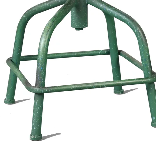 Vista 8 de Topower Taburete de cocina de granja, taburete de mostrador industrial, asiento redondo decorativo de cocina estándar, taburetes de bar giratorios
