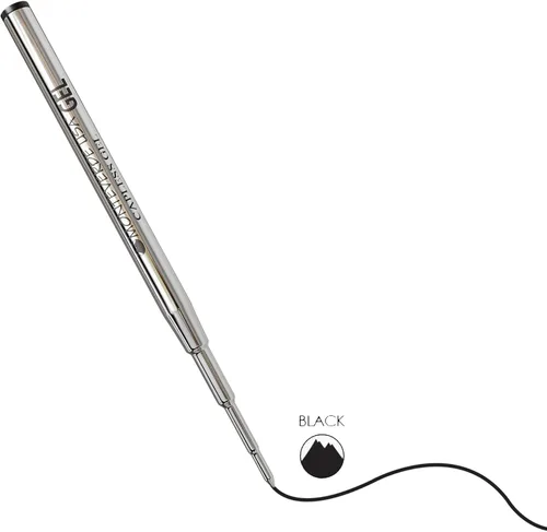 Vista 4 de Monteverde Recambio de bolígrafo de gel fino para bolígrafos de gel Montblanc, paquete de 6, negro (M423BK)
