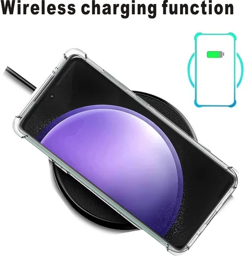 Vista 4 de Funda transparente compatible con Samsung Galaxy S23 FE 5G