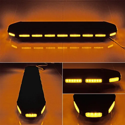 Vista 4 de CORP - Barra de luz estroboscópica de emergencia de 46 pulgadas con 108 LED y 4 luces estroboscópicas intermitentes de 4 LED, caja de control