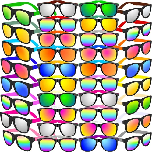 Vista 8 de 64120 PCS Sunglasses Party Favors Bulk,Neon Sunglasses with UV Protection for Adults Kids Boys Girls Pool Beaach