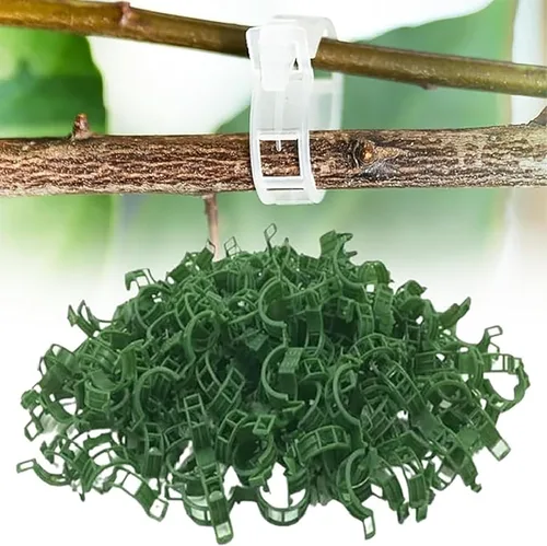 Vista 8 de Clip de plástico seguro para plantas, clips de soporte para plantas 2026, clip de fijación para trepar de jardín, clips de soporte mejorados, clips